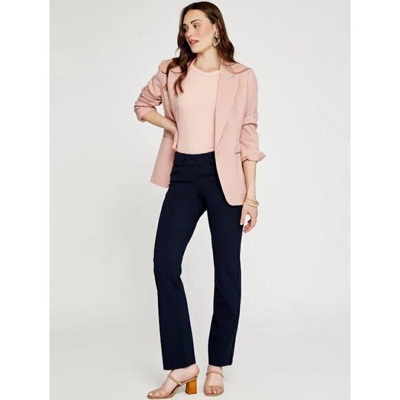 Betabrand straight ponte knit pull on pants sz XXL charcoal Careerwear, pockets - Picture 2 of 12